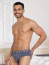 Men's Micromodal Solid Brief - Ultra Soft, Antimicrobial, No Marks Waistband - Peacoat Blue